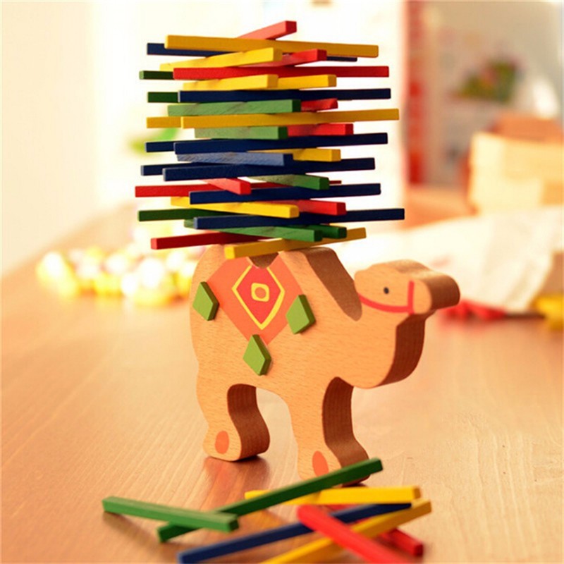Wooden Montessori Balancing Blocks Toy