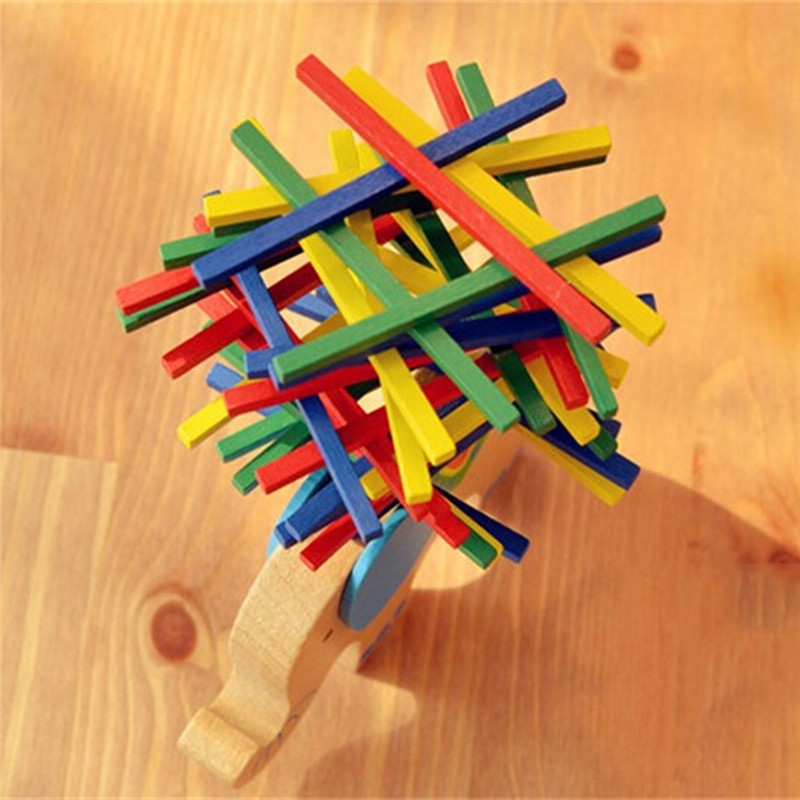 Wooden Montessori Balancing Blocks Toy
