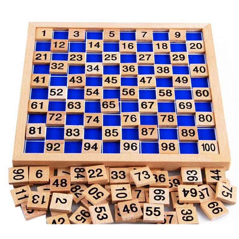 1-100 Math Wooden Board