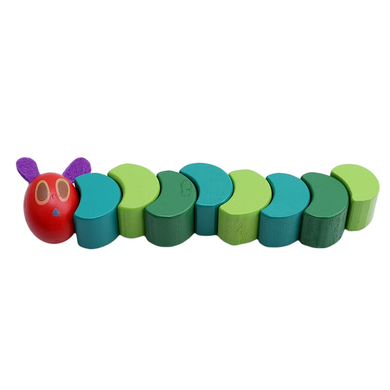 Educational Wooden Flexible Caterpillar Toy