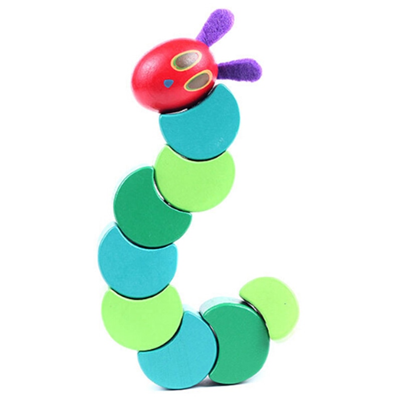 Educational Wooden Flexible Caterpillar Toy