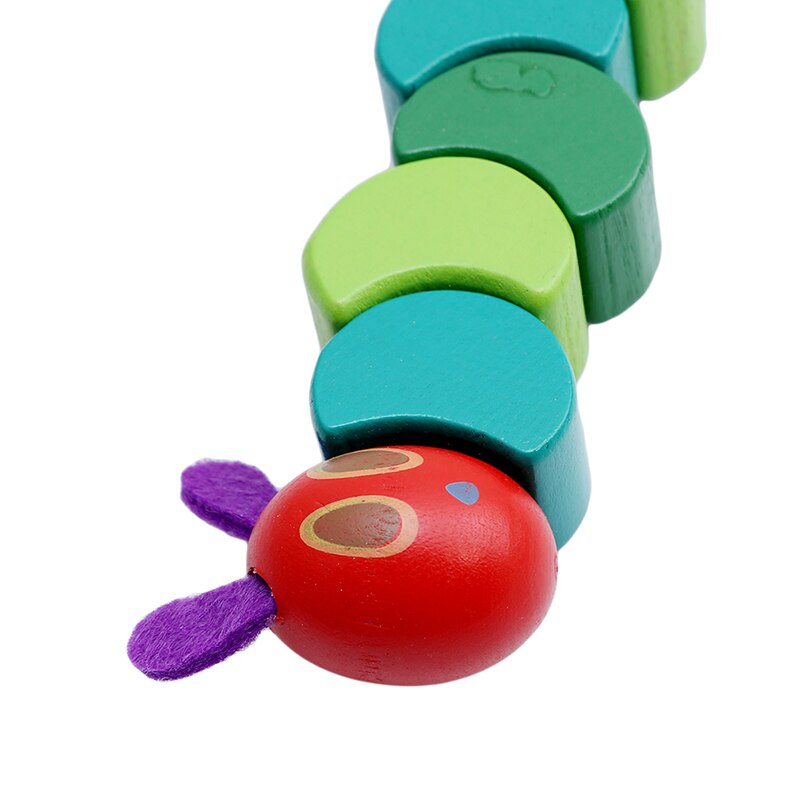 Educational Wooden Flexible Caterpillar Toy