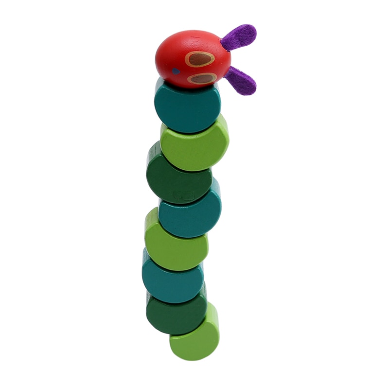 Educational Wooden Flexible Caterpillar Toy