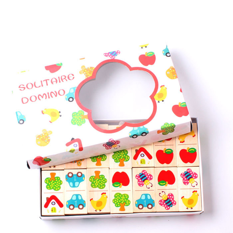 Kid's Domino Educational Wooden Toy
