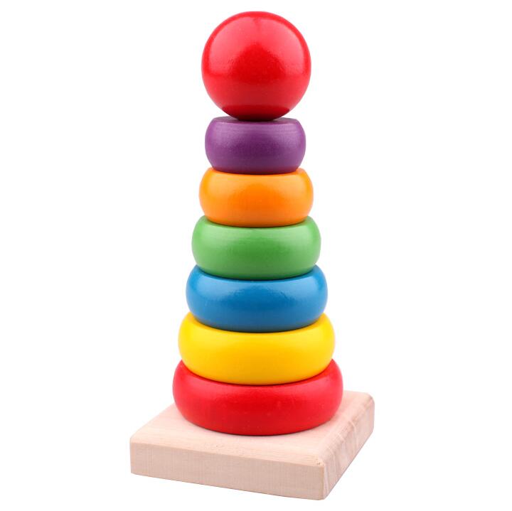 Rainbow Stacking Ring Tower
