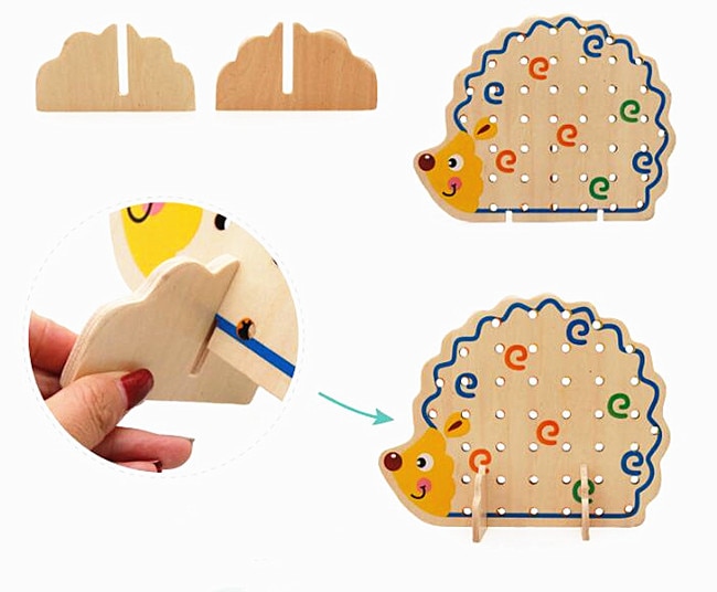 Kid's Hedgehog Shaped Montessori Toys