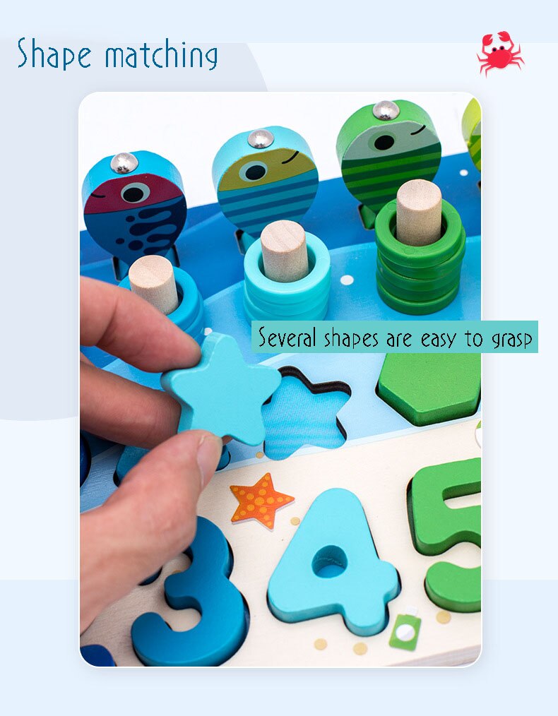 Montessori Educational Wooden Busy Board  