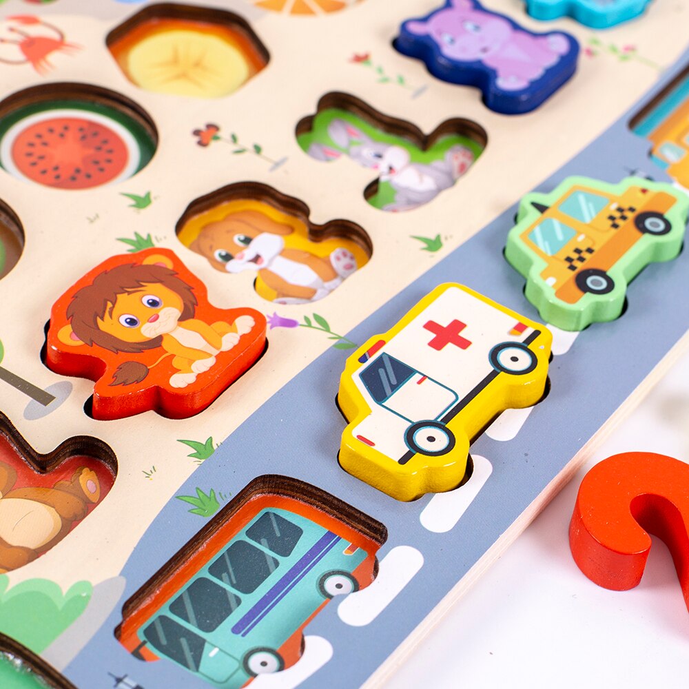 Montessori Educational Wooden Busy Board  