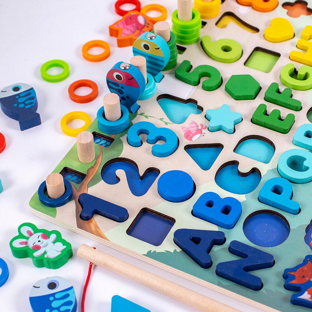 Montessori Educational Wooden Busy Board  