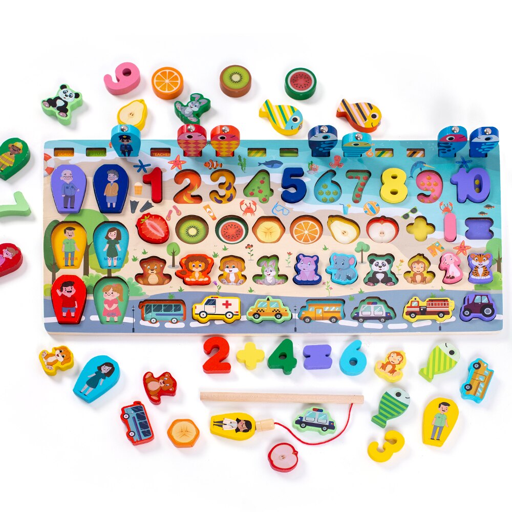 Montessori Educational Wooden Busy Board  