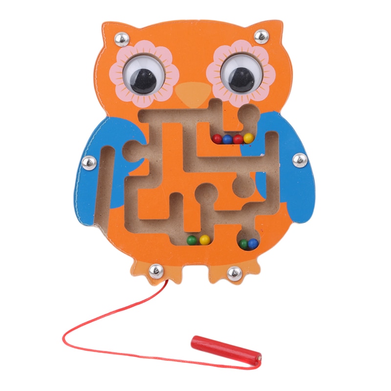Kid's Magnetic Maze Wooden Puzzle Toy