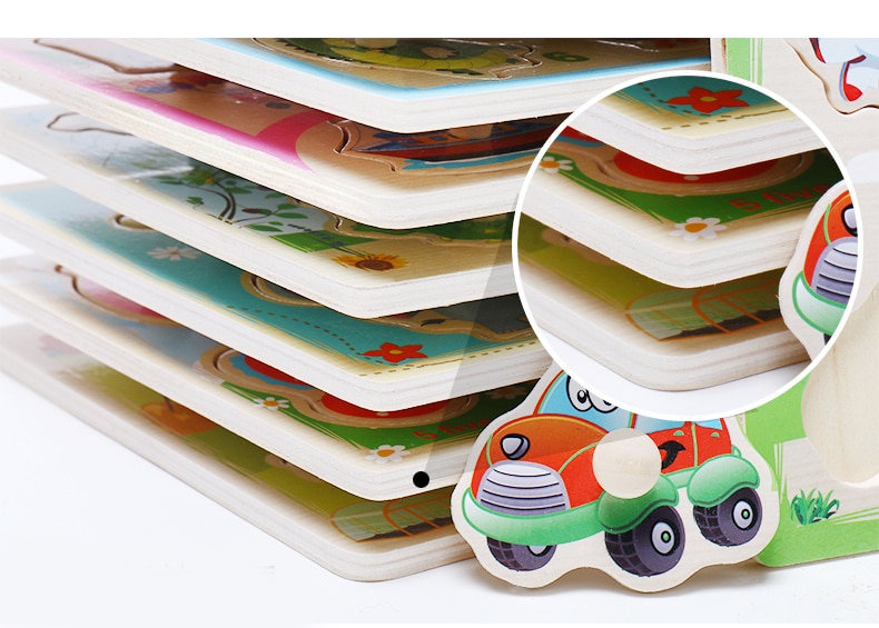 Educational Wooden Shape Learning Board