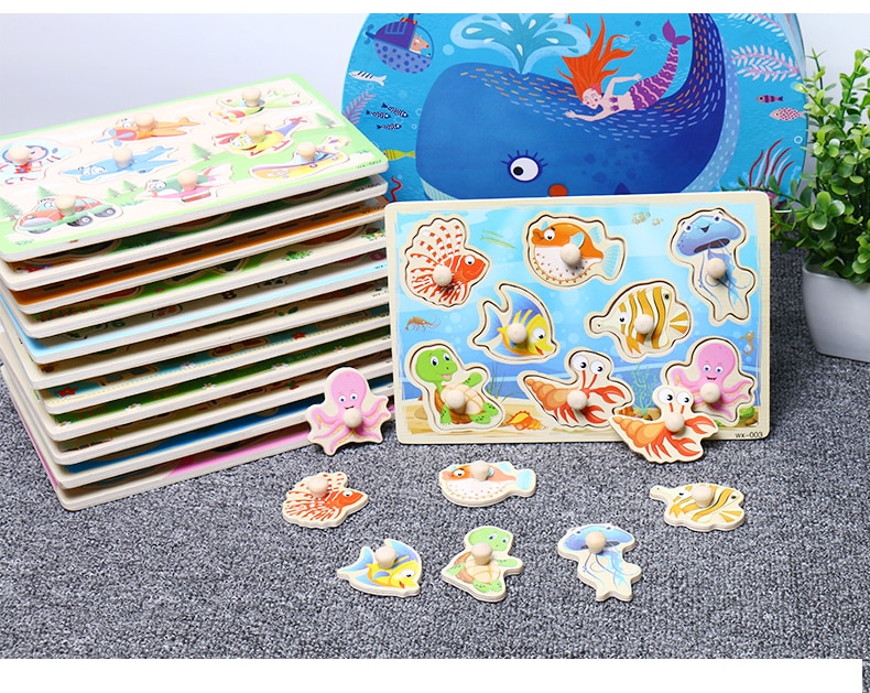 Educational Wooden Shape Learning Board