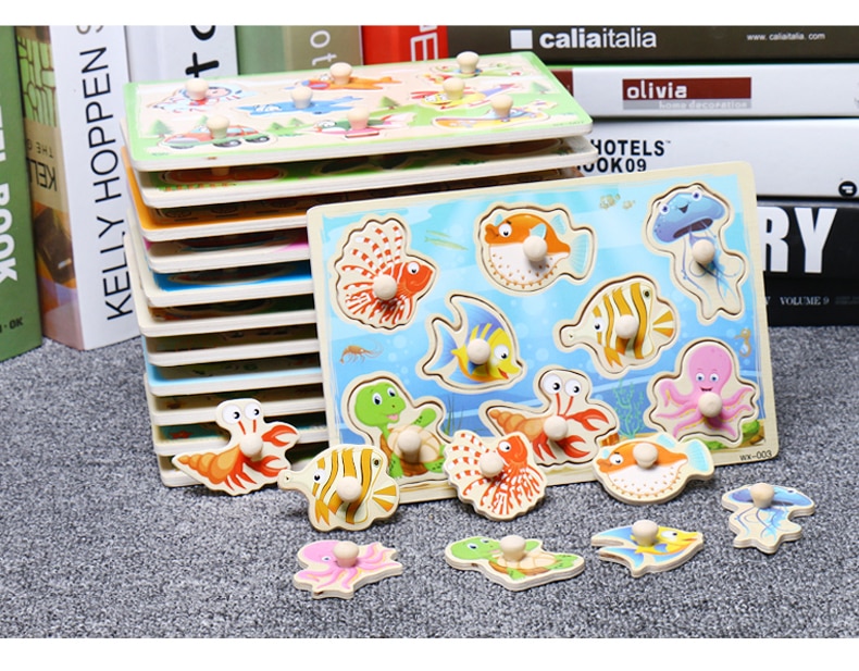 Educational Wooden Shape Learning Board