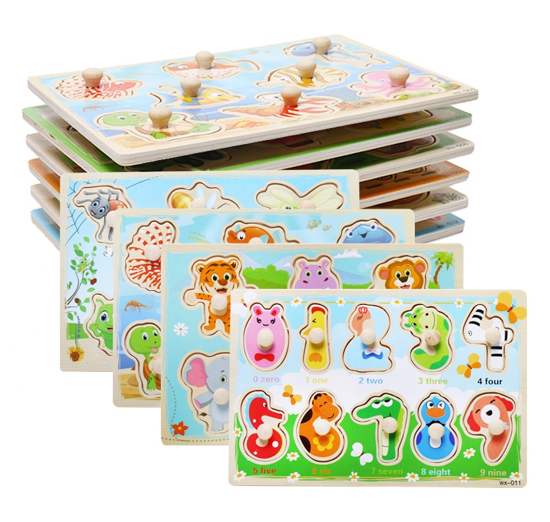 Educational Wooden Shape Learning Board