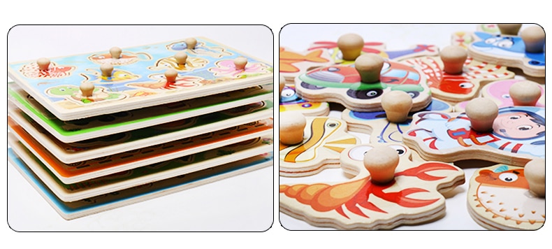 Educational Wooden Shape Learning Board