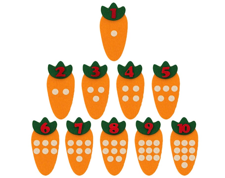 Kid's Carrot Shaped Math Toy