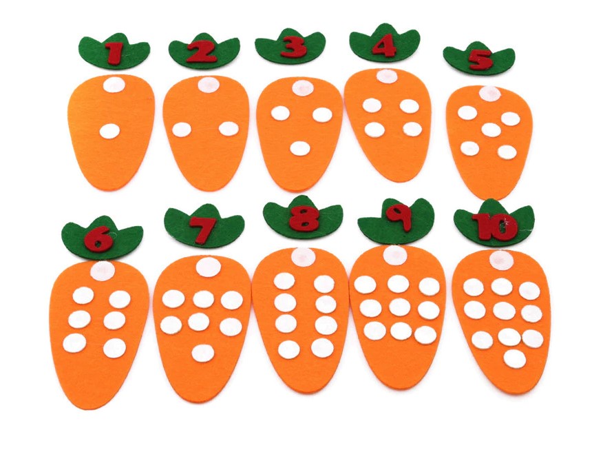Kid's Carrot Shaped Math Toy
