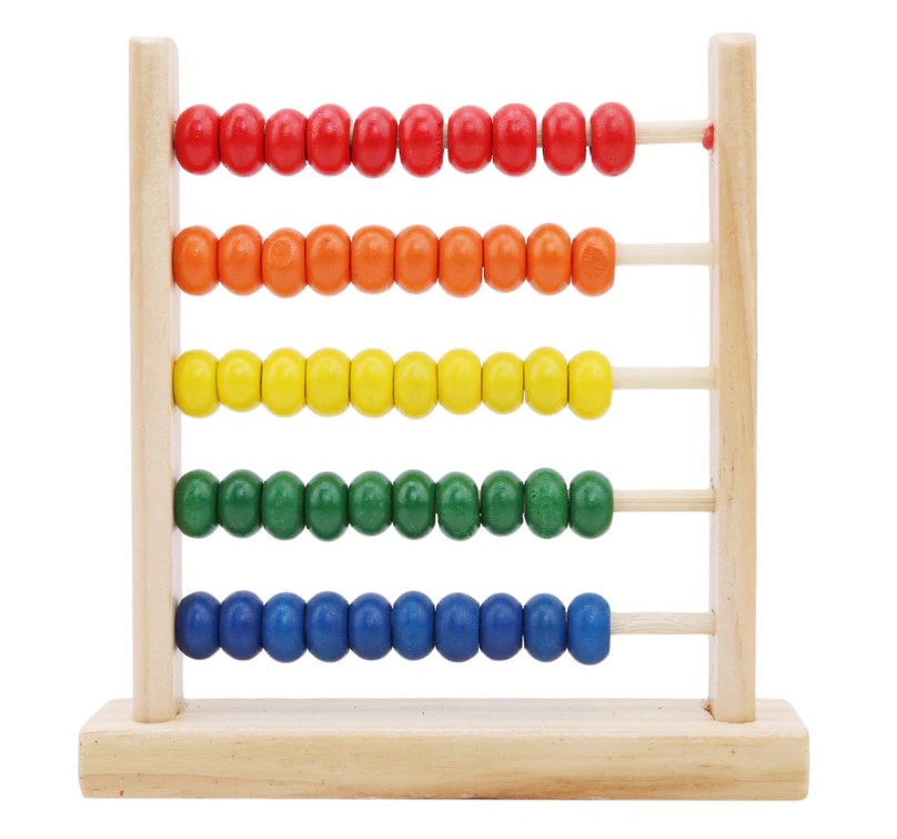 Kid's Rainbow Abacus Toy