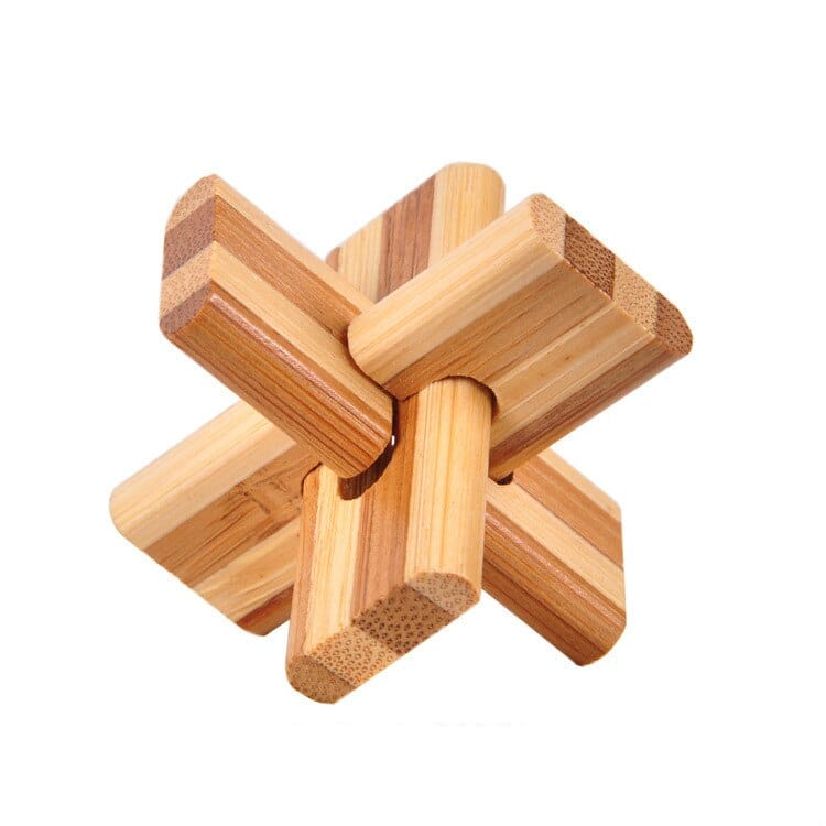 Wooden Brain Teaser Lock Toy
