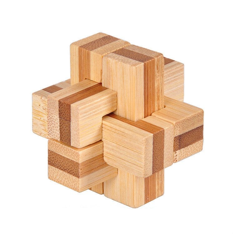 Wooden Brain Teaser Lock Toy